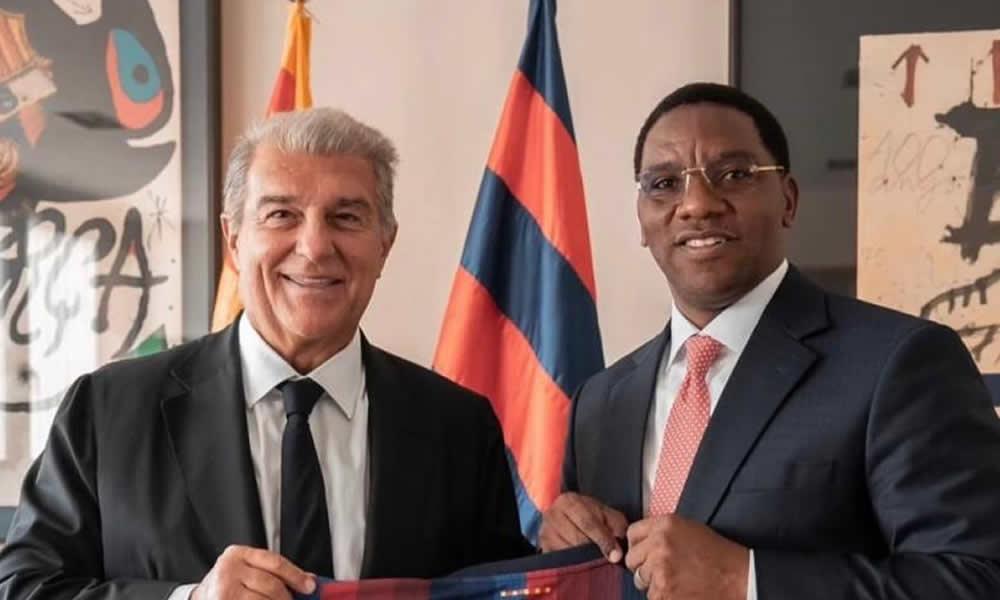 Makonda akutana na Rais wa Barcelona.