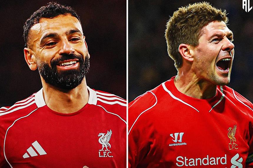 Mo Salah ampiku Gerrard kwa asisti Liverpool