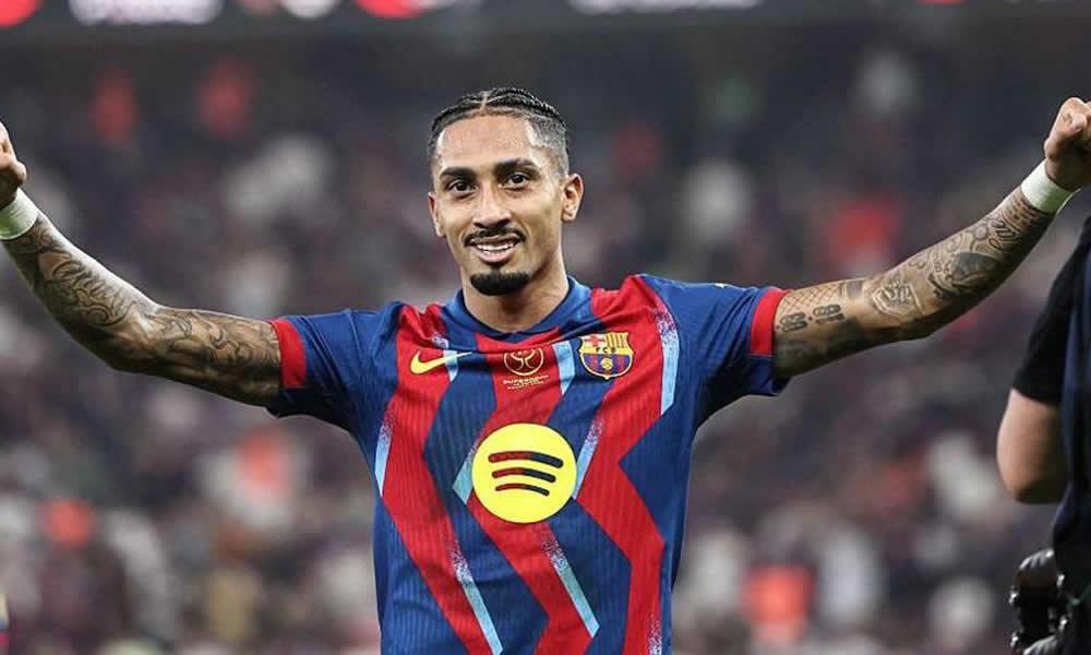 Raphinha kureje uwanjani dhidi ya Osasuna.