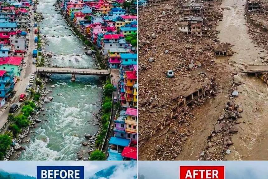 Mji wasombwa na mafuriko baada ya bwawa la umeme kuharibika Nepal