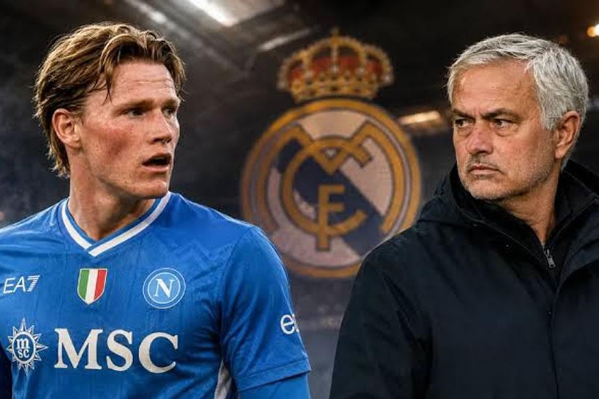 Real Madrid yamnyatia Scott Mctominay wa Napoli