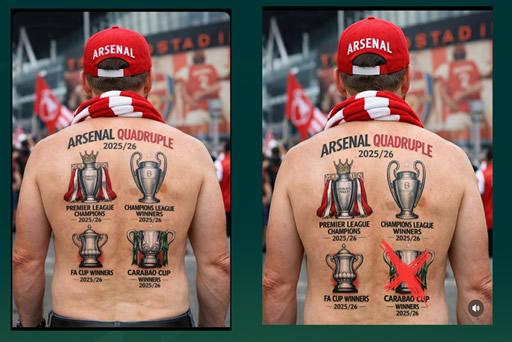 Je Arsenal itaweza kuchua Treble?