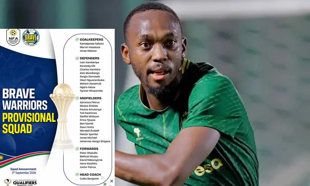 Shalulile aitwa kwenye kikosi cha Timu ya Taifa ya Namibia.