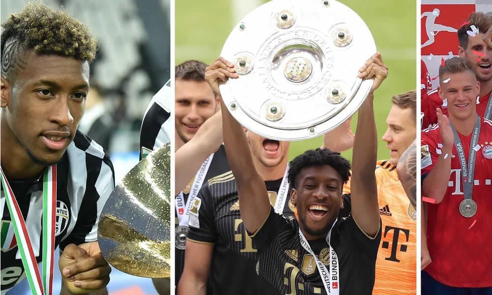 Kingsley Coman na historia ya kushinda mataji mawili ya ligi msimu mmoja.
