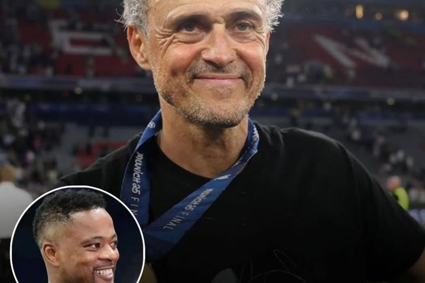 Evra ataka Luis Enrique apewe mikoba Man Utd
