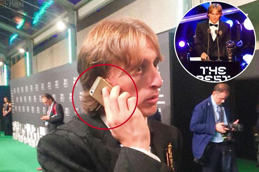 Simu ya Luka Modrić ilivyozua gumzo mitandaoni