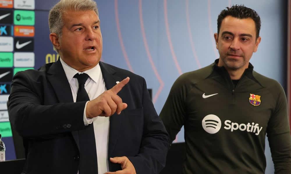 Laporta amtuhumu Xavi kutumika na mpinzani wake.
