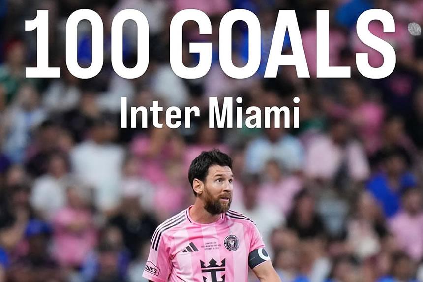 Rekodi mpya: Messi afunga goli la 100 ndani ya uwanja mpya wa Inter Miami