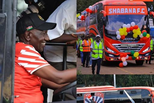 Ruto aikabidhi Shabana FC basi la kisasa