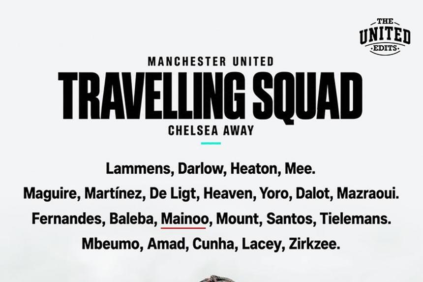 Hiki hapa kikosi cha Man United kitakachovaana na Chelsea leo!
