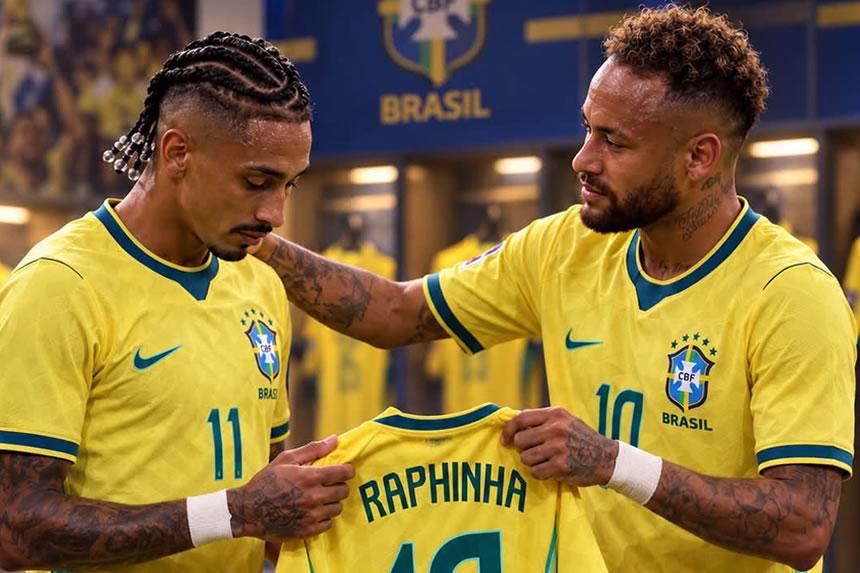 RASMI: Raphinha akabidhiwa jezi namba 10 ya Brazil