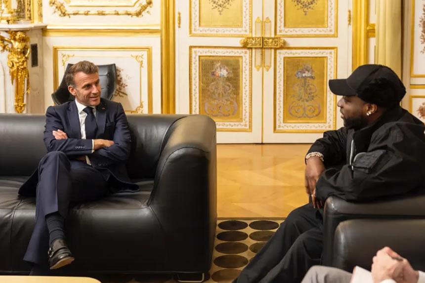 Davido akutana na Rais wa Ufaransa kujadili mipango ya maendeleo