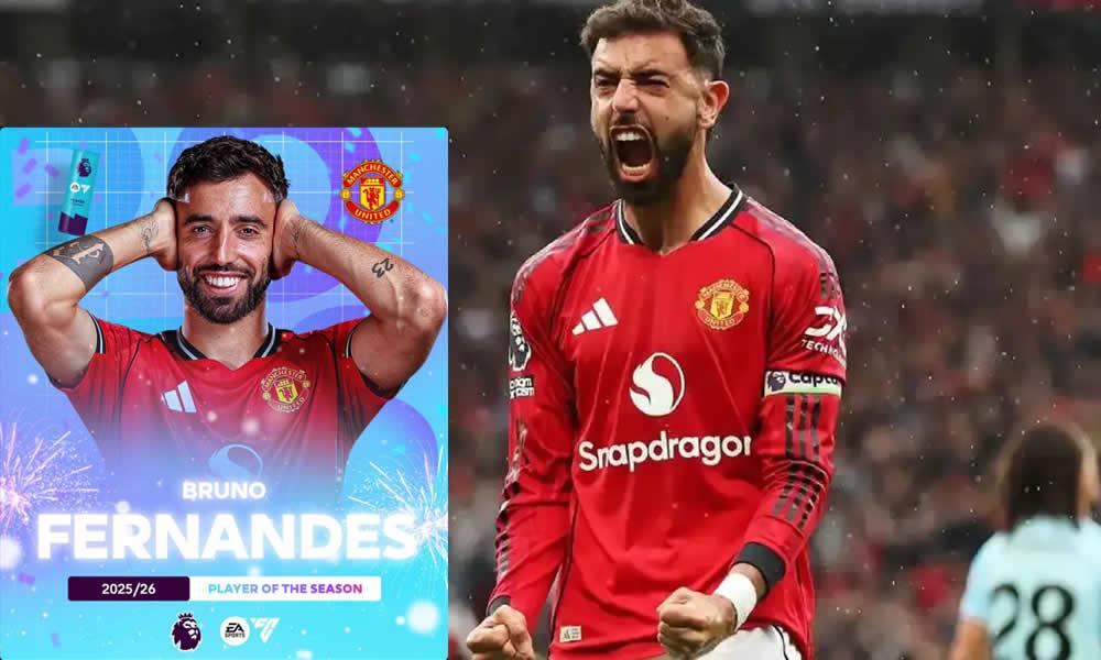 Bruno Fernandes ashinda tuzo ya mchezaji bora wa ligi kuu ya Uingereza.